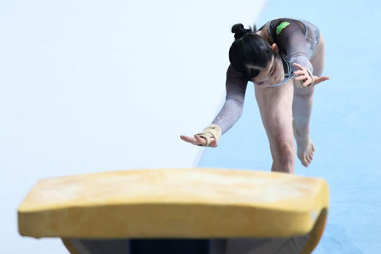 笠原の跳馬　©Getty Images