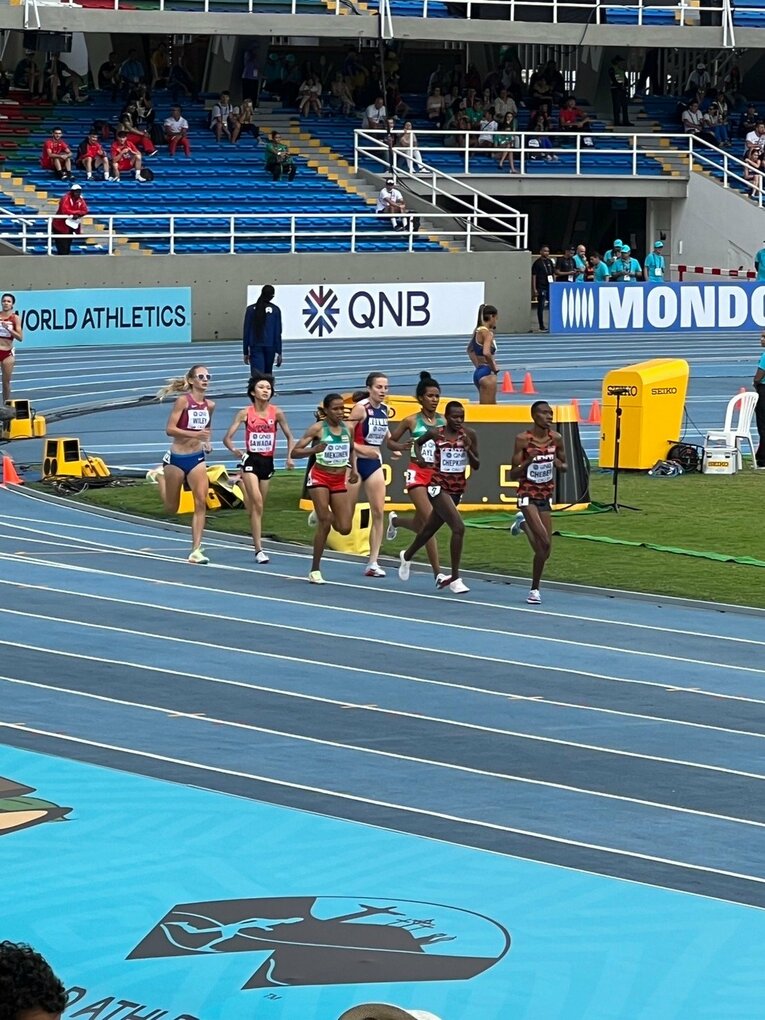 【2023年撮影】コロンビアで行われたU-20世界選手権では海外勢にくらいついた　©jaaf