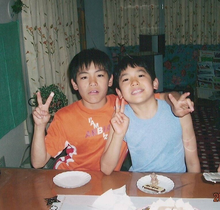 左・智亜（小6、12才）、右・明智（小3、9才）©︎UDN SPORTS