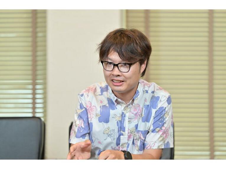 『俺たちの箱根駅伝』を熱く語る柏原さん　©Hideki Sugiyama