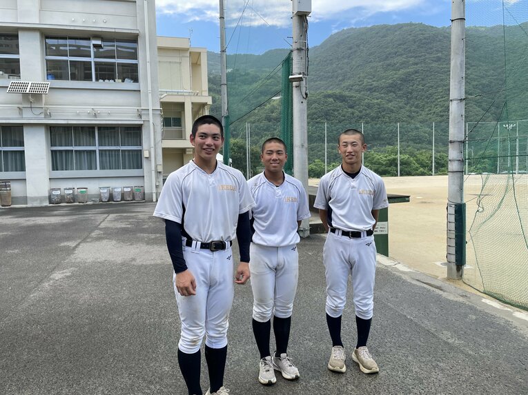【7月現地取材】現在の池田野球部員たち　©NumberWeb