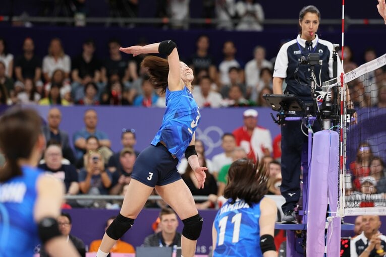 古賀紗理那（パリ五輪 ポーランド戦）©︎Kaoru Watanabe/JMPA