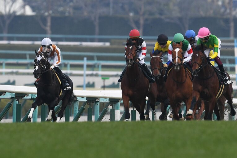 ゆきやなぎ賞で力走するエルデスペラード号　©Masashi Hara