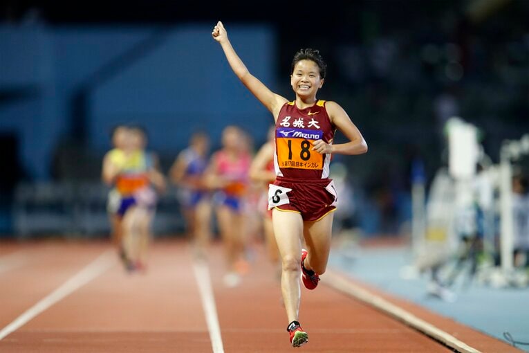 2018年の日本インカレ女子10000mにて　©AFLO