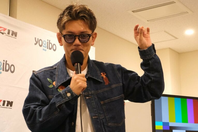 RIZIN初勝利後だけに、コメントもなめらかだった　©Norihiro Hashimoto