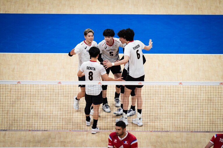 VNLフランス戦　©︎Volleyball World