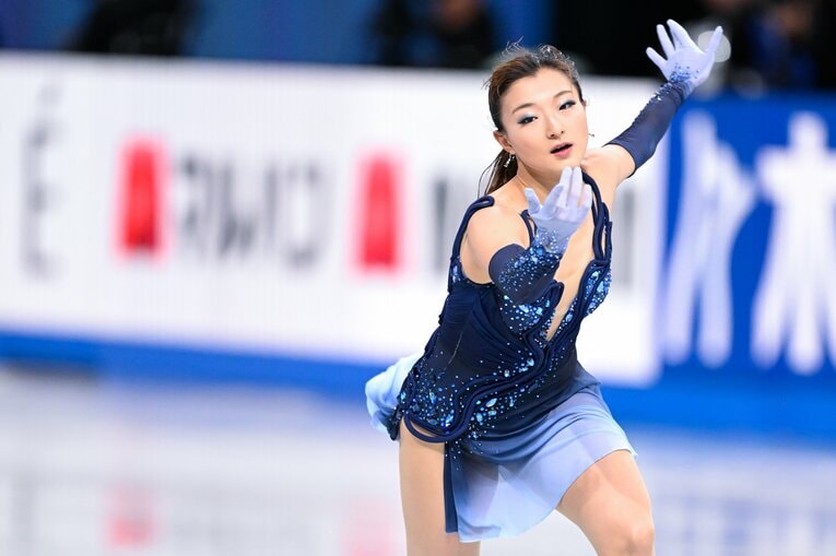 まさかの5位スタートとなったGPファイナルの坂本花織、SPの演技【スワイプするとそのほかの写真もご覧になれます】　©Asami Enomoto