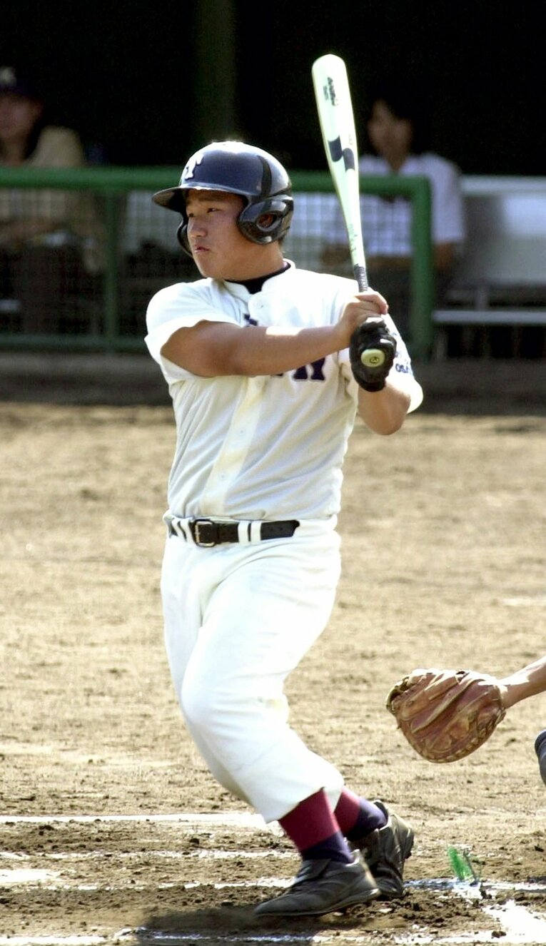 大阪桐蔭・中村剛也（2001年大阪大会）©︎Sankei Shimbun