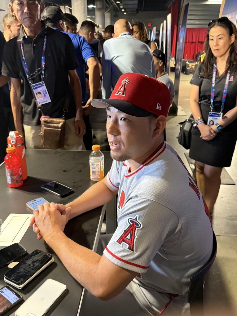 【番記者が撮った“テレビに映らない大谷とドジャース取材風景”】　©Naoyuki Yanagihara