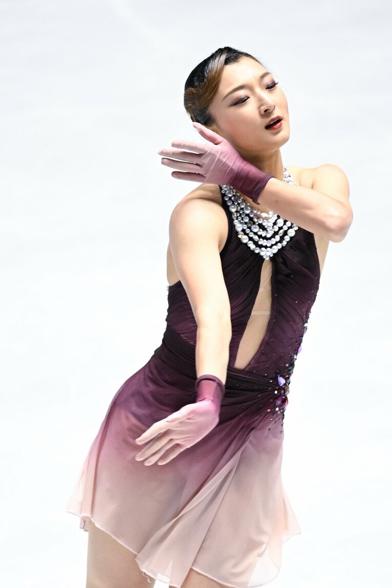 自身最後の全日本選手権で圧巻の演技を見せた坂本花織【スワイプするとそのほかの写真もご覧になれます】　©Asami Enomoto