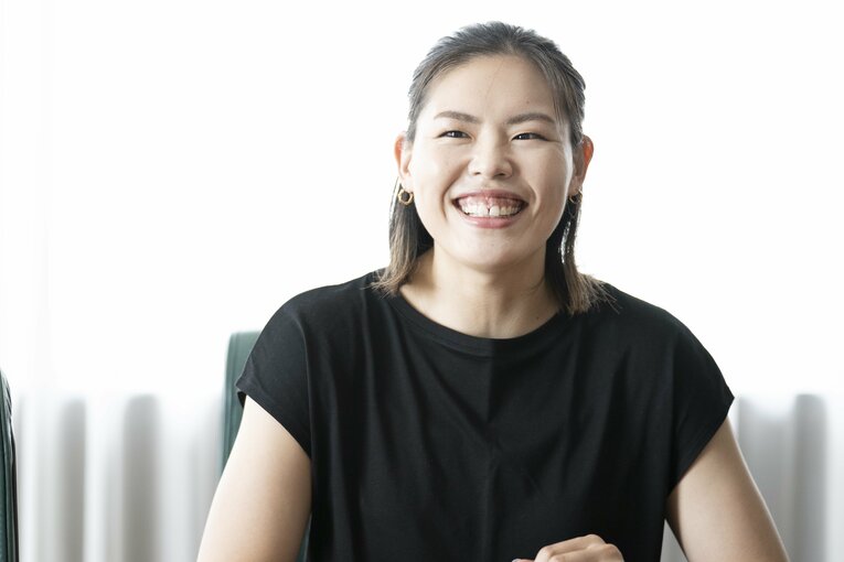 自身のルーツについて明かしたバレーボール女子日本代表の島村春世（2026年4月撮影）©︎Keiji Ishikawa
