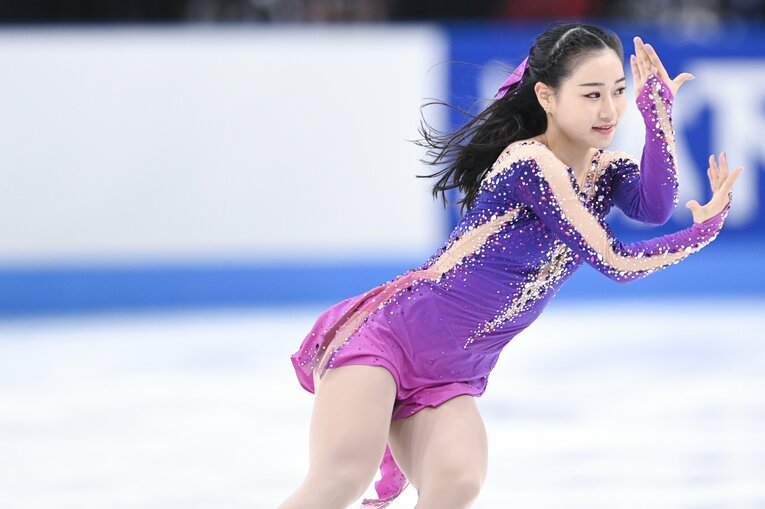 2019年の全日本ジュニアでトリプルアクセルを成功させた経験のある河辺。シニアでもジャンプは強力な武器となっている