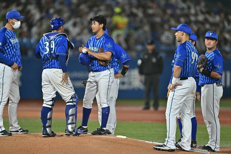 9月25日、神宮球場でのヤクルト戦での今永　©Hideki Sugiyama