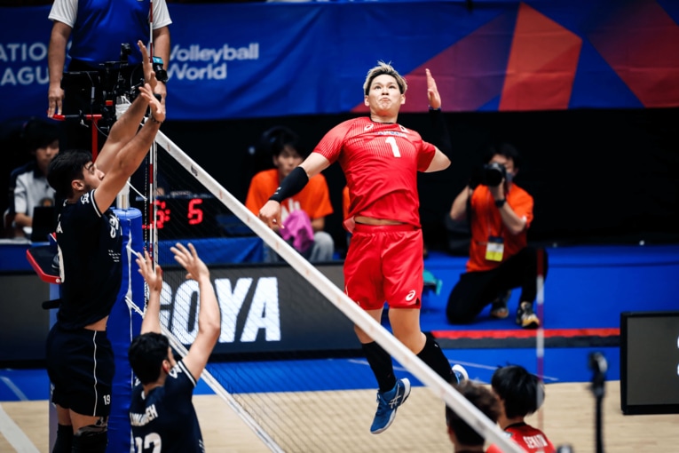 2023年ネーションズリーグ イラン戦　©︎FIVB