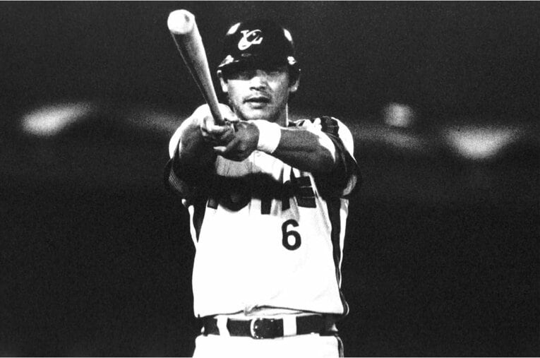 ロッテ時代の落合©Makoto Kemizaki