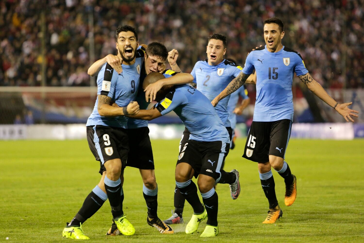 スアレス（左端）、バルベルデ（左から2人目）らウルグアイは小国ながら逸材が数多い　©Getty Images