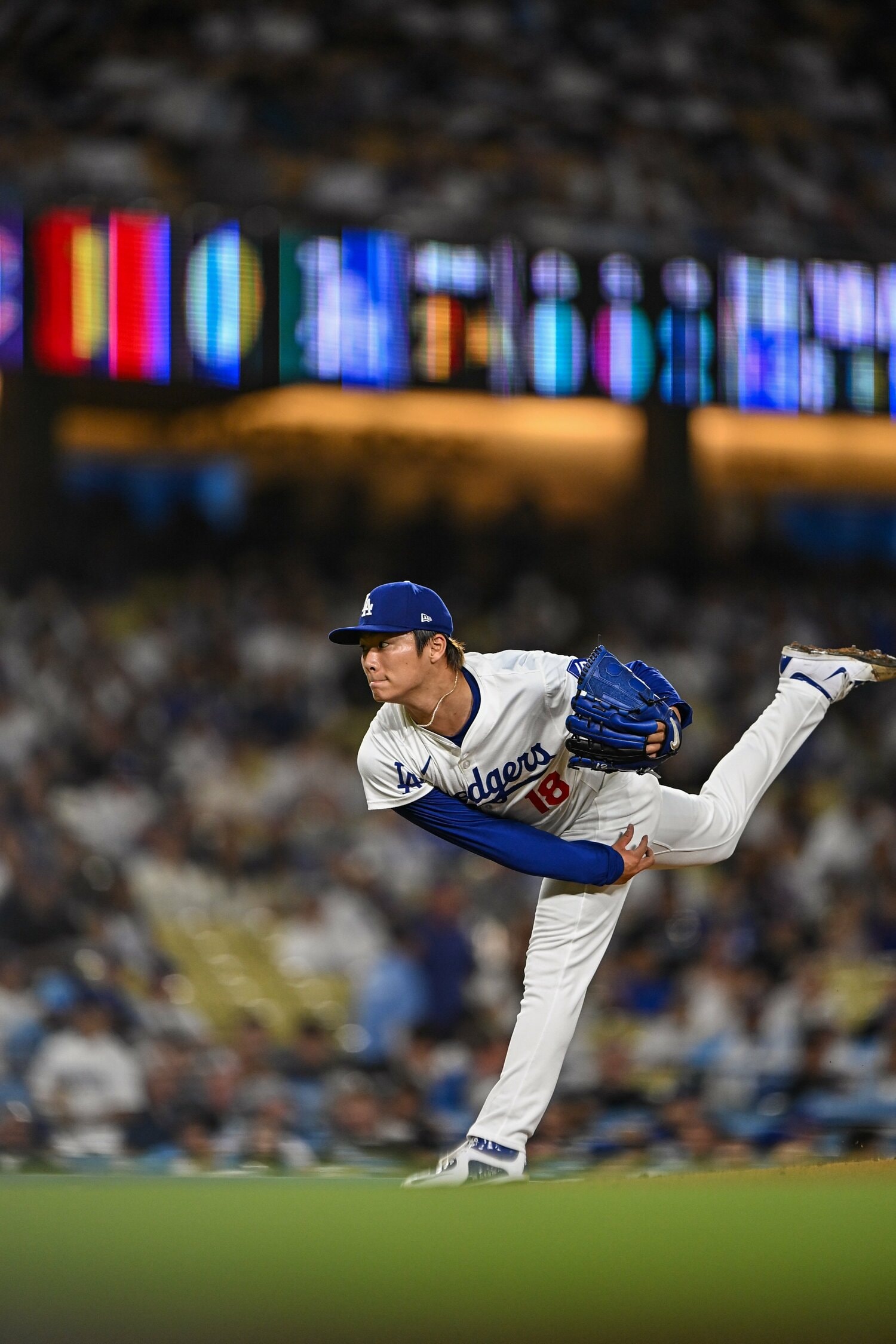 ドジャースで活躍する山本は憧れの存在だ　©︎Nanae Suzuki