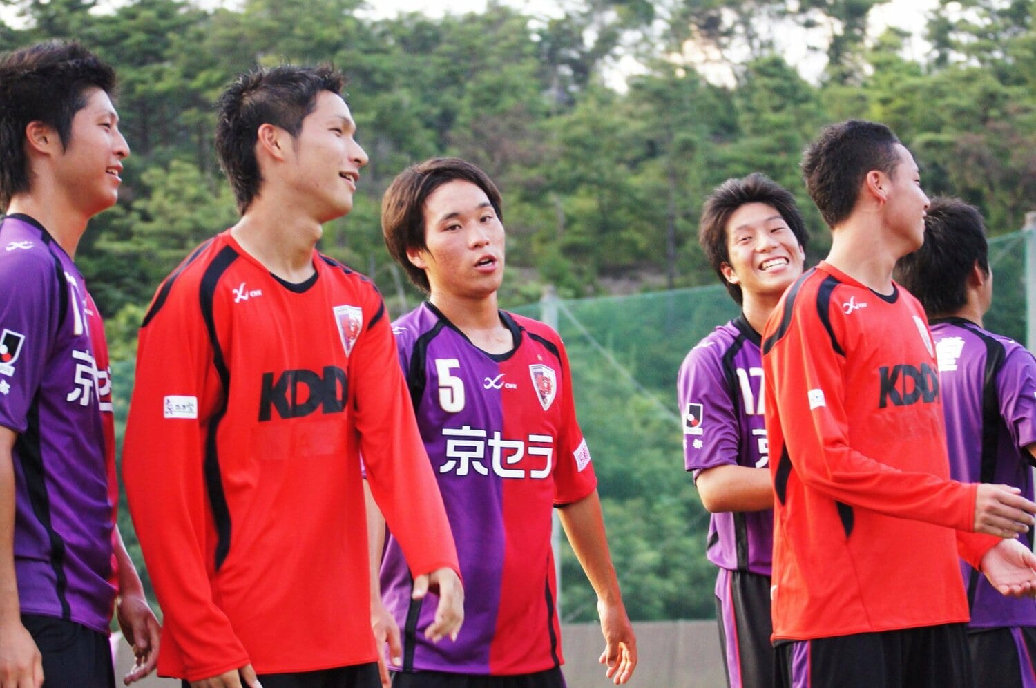 京都U-18時代、原川力らと　※本人提供