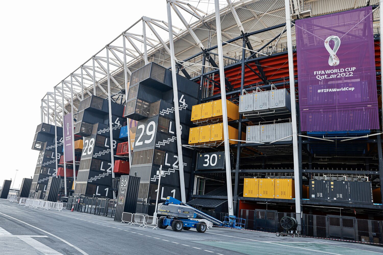 4万人を収容するスタジアム974。「974」はカタールのダイヤルコードでもある　©Getty Images