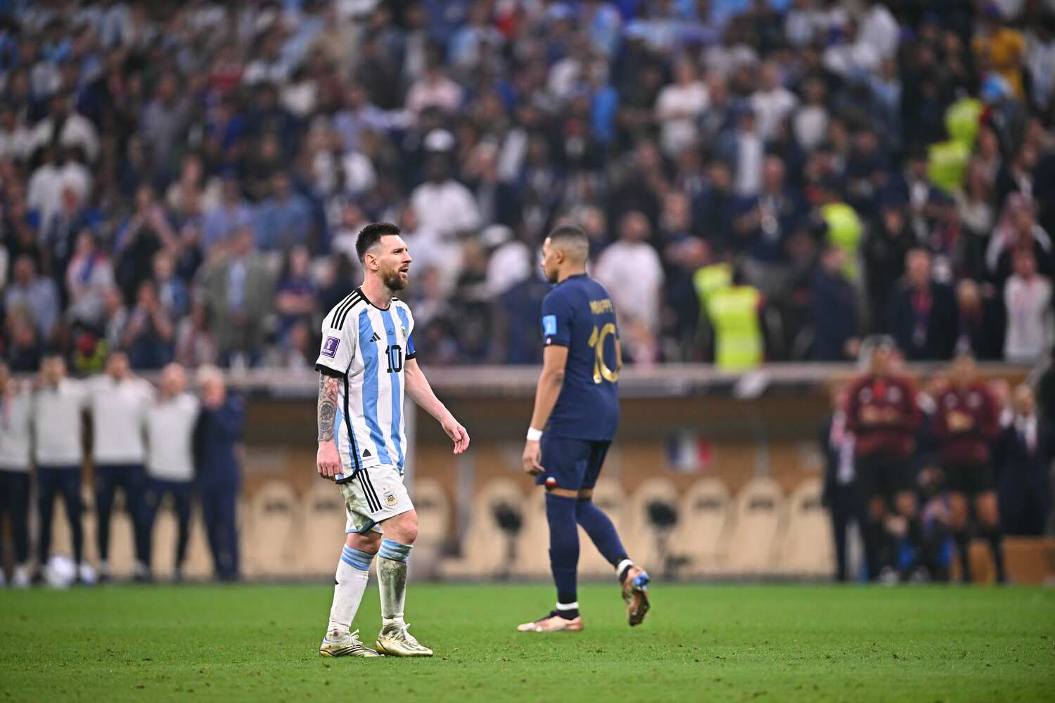 メッシを熱烈応援しつつも、冷静さを保っていた ©JMPA