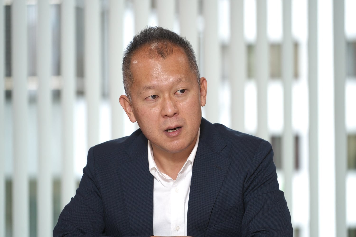 「日刊スポーツ新聞社スポーツ部デスク」の佐々木一郎氏　©Hideki Sugiyama