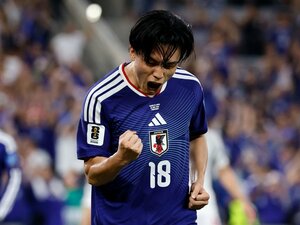 2ゴールの上田綺世…じゃない!?《W杯チュニジア戦》現地カメラマンが“一番印象に残った”胸アツ写真の主は誰？ 鎌田大地でも、伊東純也でもなく…