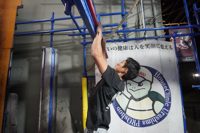 「亀パ」でのトレーニング風景　©NumberWeb