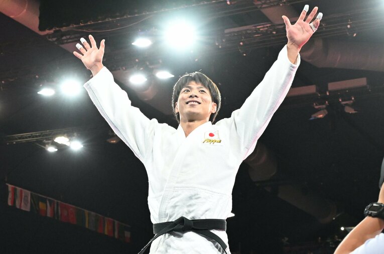 目の前で衝撃の敗北を喫した妹・詩のぶんまで「兄として」圧巻の戦いを見せた阿部一二三　©Naoya Sanuki/JMPA