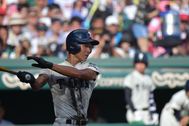 （３/６）これぞ細マッチョ…大阪桐蔭高時代の藤原が見せた隆々とした腕の筋肉を連続写真で　©︎Hideki Sugiyama