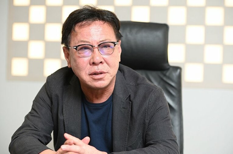 ドウデュースで日本ダービーを制した株式会社キーファーズの松島正昭氏。武豊騎手への思いなどを聞いた ／ photograph by Keiji Ishikawa