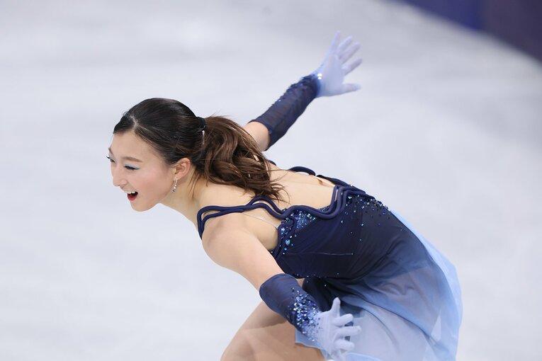 ミラノ・コルティナ五輪個人戦SPではノーミスの演技を見せた坂本　©JMPA