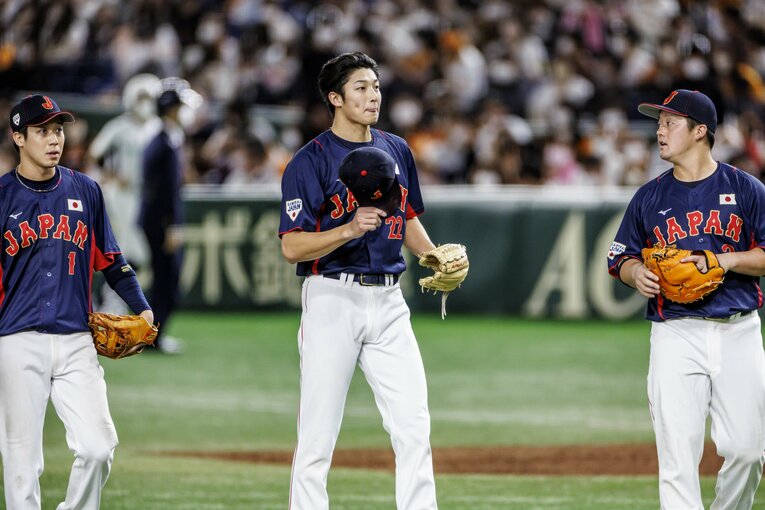 11月の侍ジャパン強化試合ではメンバー入りしていた山崎颯一郎　©︎Kiichi Matsumoto