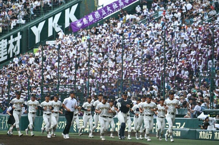 今夏の甲子園で旋風を巻き起こした大社高校　©Hideki Sugiyama