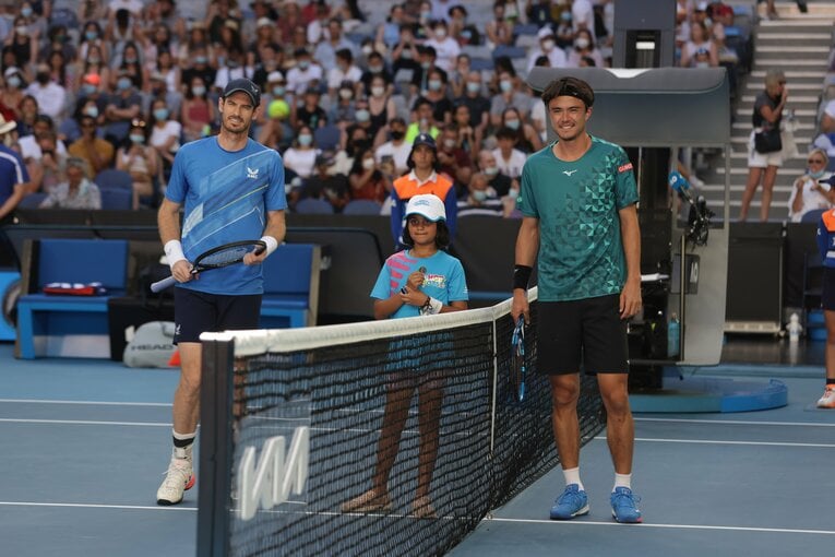 元王者アンディ・マリーをストレートで下したダニエル太郎　©Hiromasa Mano