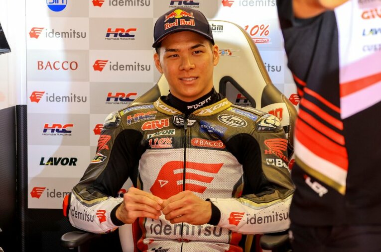 今季のマシンの難しさ、クラッシュの真相、シート争いのライバルと目される小椋藍への思いなどを、中上は率直に語った ／ photograph by Satoshi Endo