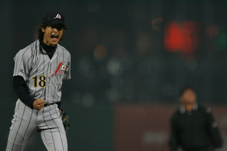 北京五輪のダルビッシュ（当時22歳）　©JMPA