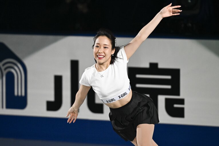 三原舞依のエキシビションでの演技　©Asami Enomoto