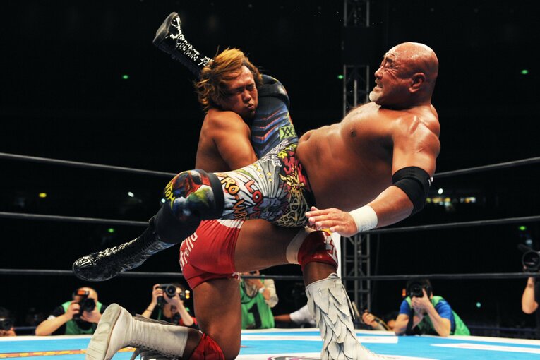 2012年1月4日の東京ドーム、内藤哲也にシャイニング・ウィザードを連発した武藤敬司