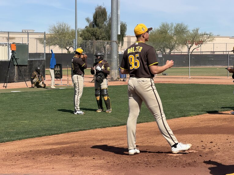 パドレス傘下のマイナーで実戦経験を積んでいる21歳のバルザー・ブライアン　©Yuki Yamada