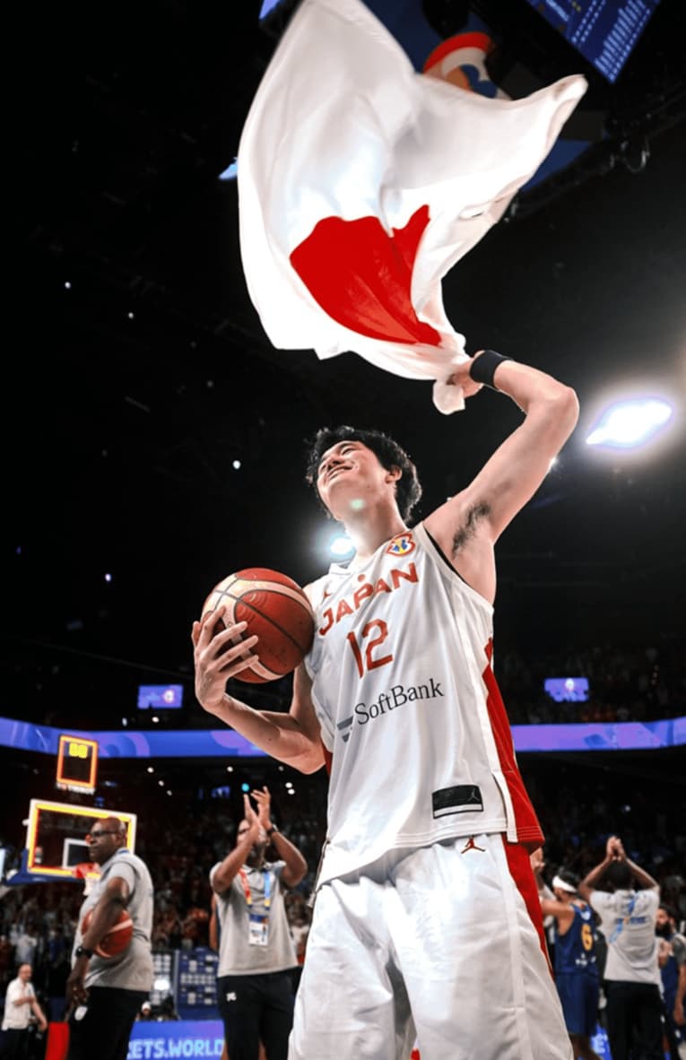 W杯カーボベルデ戦の渡邊雄太　©FIBA