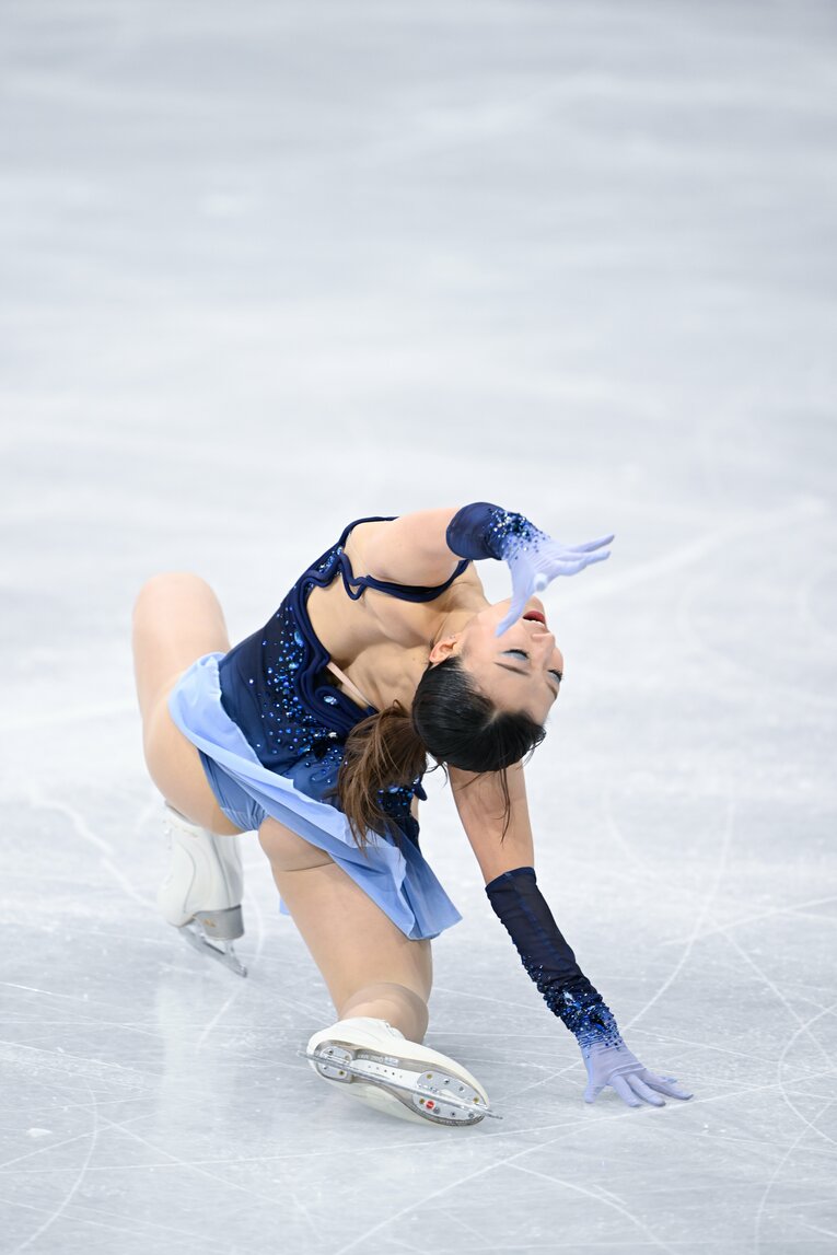 坂本花織の美しい演技…フィギュア団体で銀メダルを獲得した日本チーム　©Asami Enomoto／JMPA