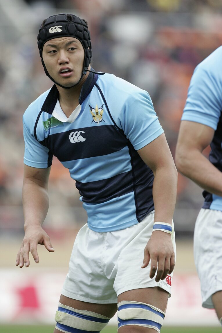 関東学院大学時代の土佐誠。日本を背負うNo.8として将来を期待された（2007年）©︎Tamon Matsuzono