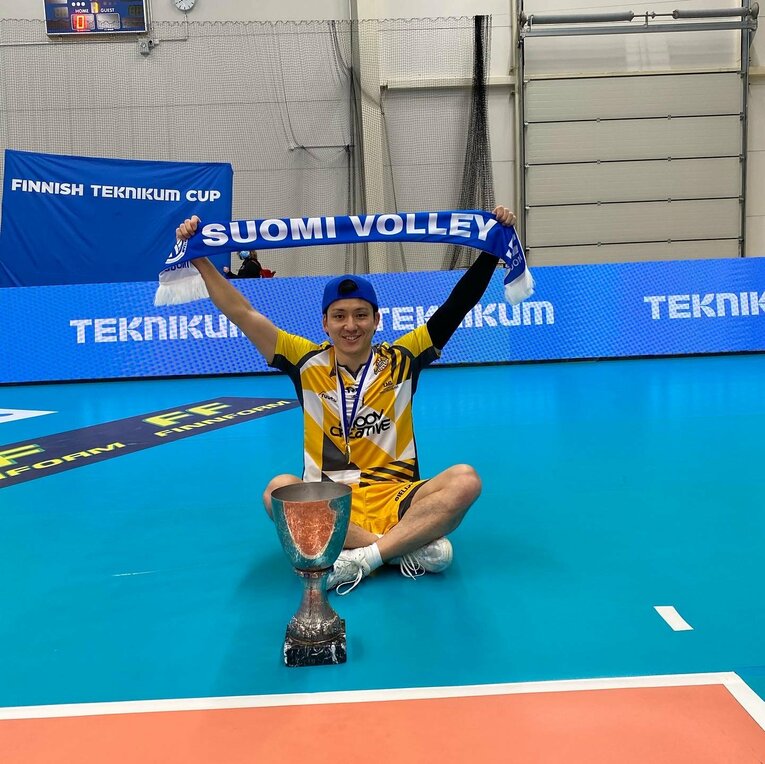 カップ戦に優勝し、チームの初タイトル獲得に貢献した野瀬（写真／本人提供）