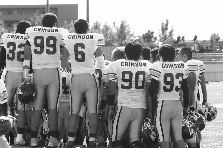 試合前の様子。準備は万全を期して試合へと挑んでいたという／取材対象者提供