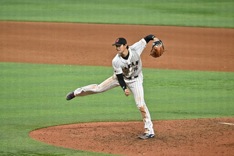 声を出しながら力投する大谷　©︎Naoya Sanuki