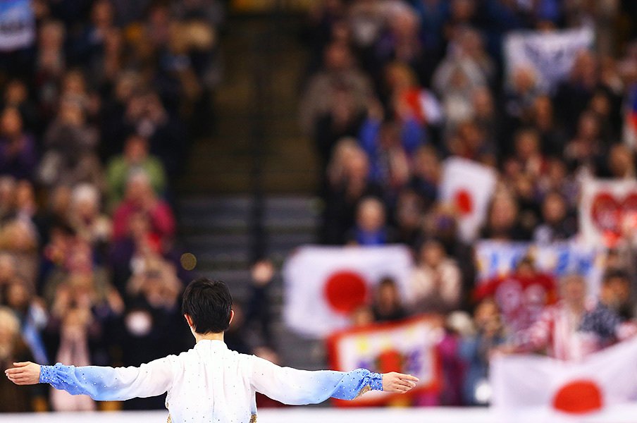羽生結弦が見せた桁違いの強さ――。世界選手権SPで見せた驚異のメンタル。<Number Web> photograph by ISU/ISU via Getty Images