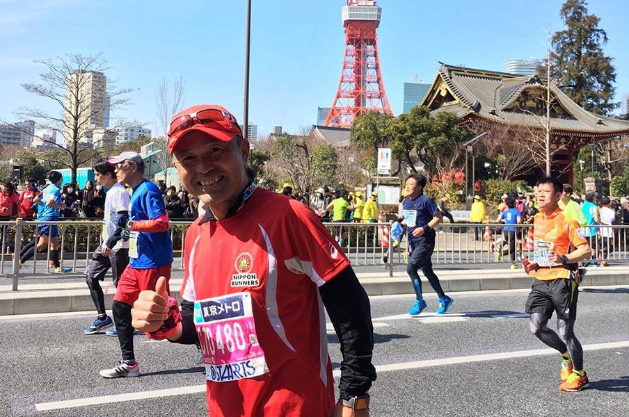 超高速コースにホスト店長が挑戦!?金哲彦、初めて東京マラソンを走る。<Number Web> photograph by Asami Enomoto
