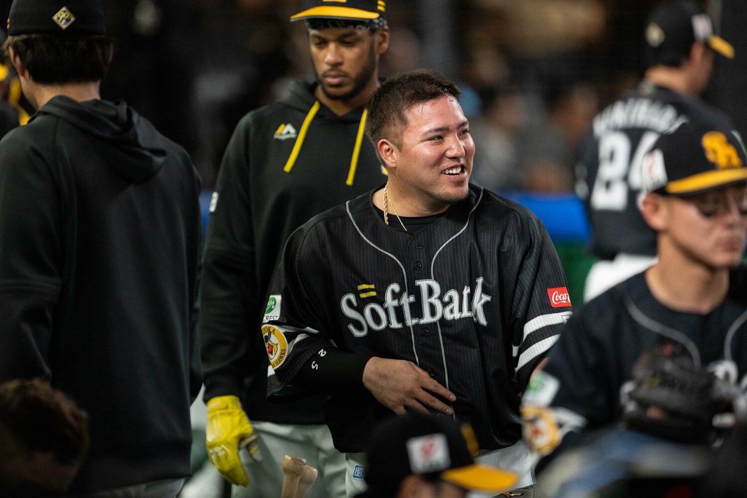 ソフトバンクで活躍を見せる山川　©Nanae Suzuki