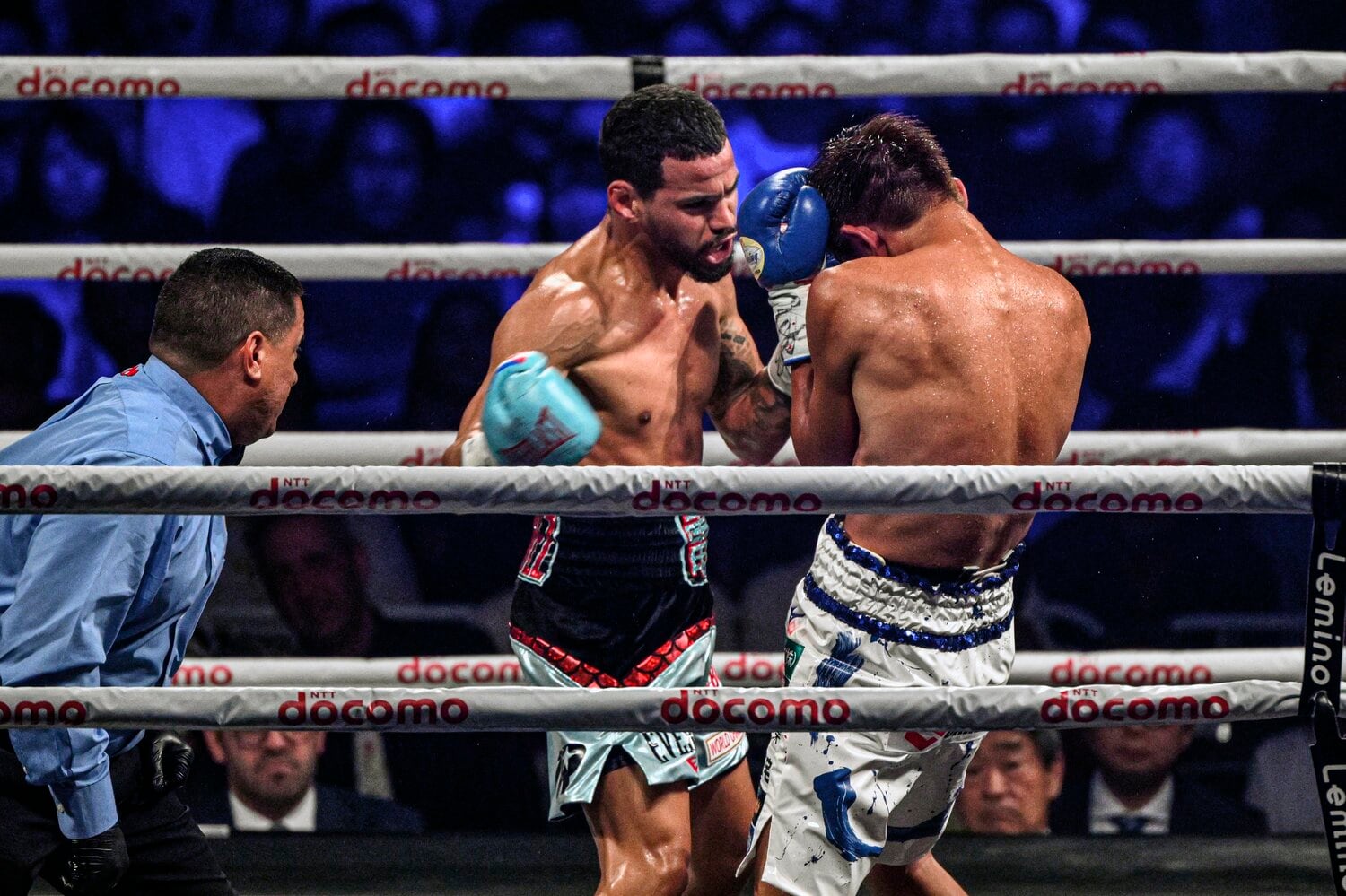 井上の前の試合で清水を5RTKOで破り、王座を防衛したラミレス　©Takuya Sugiyama