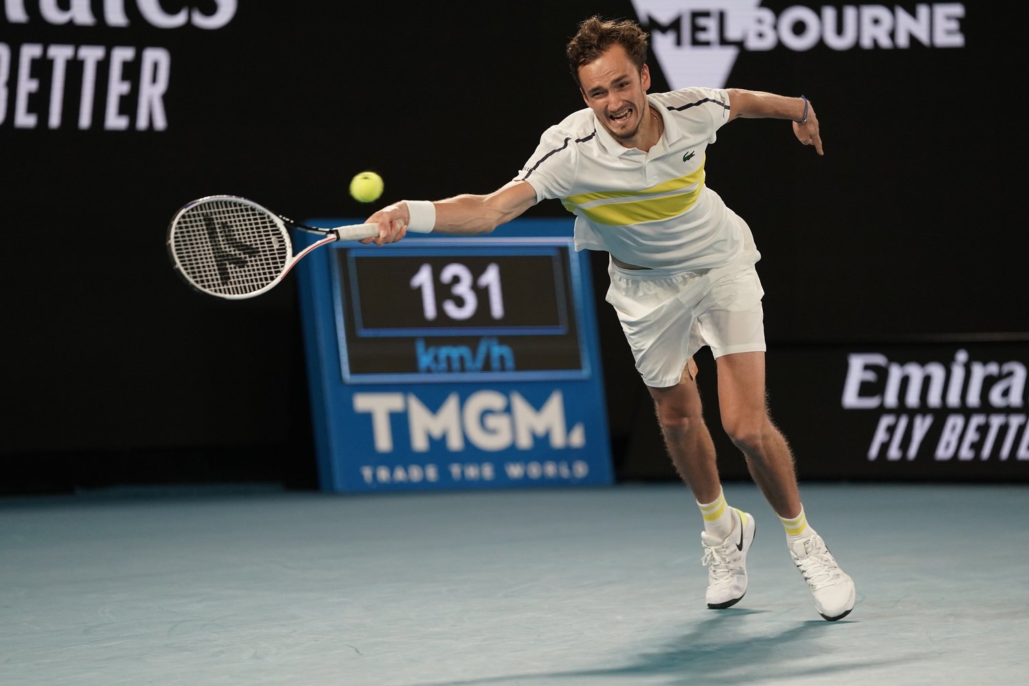 キ今大会、勢いに乗っていたメドベージェフだったが©Hiromasa Mano